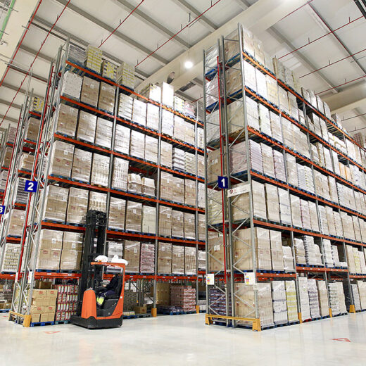 An industrial pallet racking solution from STS Storage Systems.